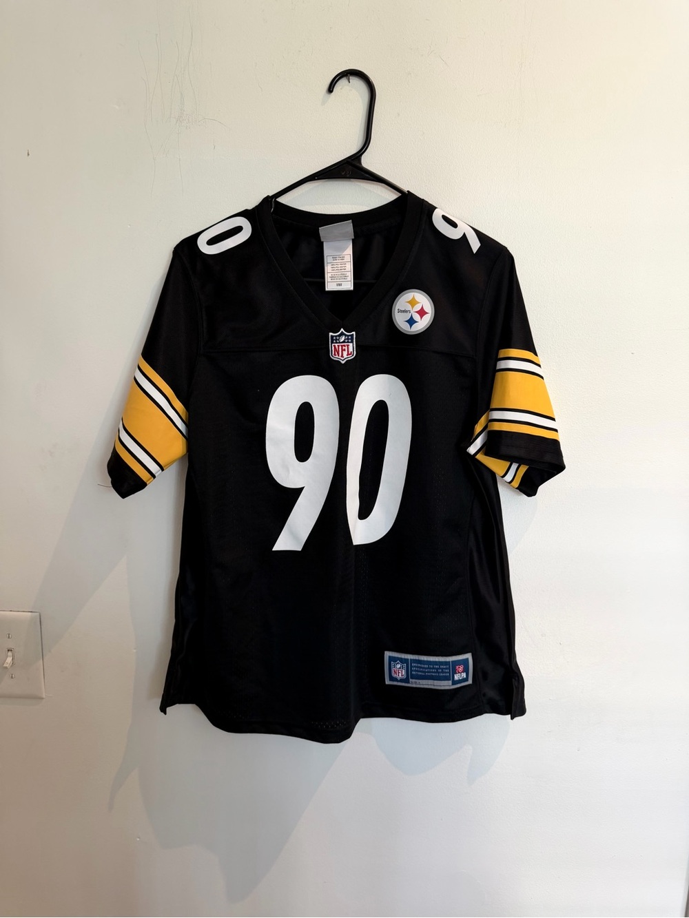 Pittsburgh Steelers #90 “Watt” Black Football Jersey